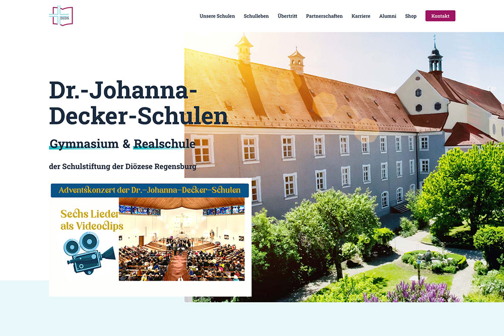 Webseite für DJDS in Regensburg von Werbeagentur Media21TV